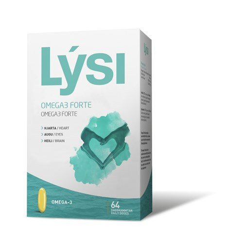 Lysi Omega-3 Forte izlandi halolaj kapszula - 64 db