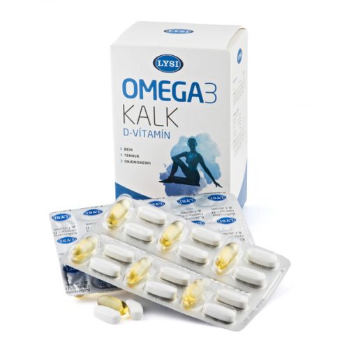 Lysi Omega-3+ Kalcium + D Vitamin komplex (30 napi)