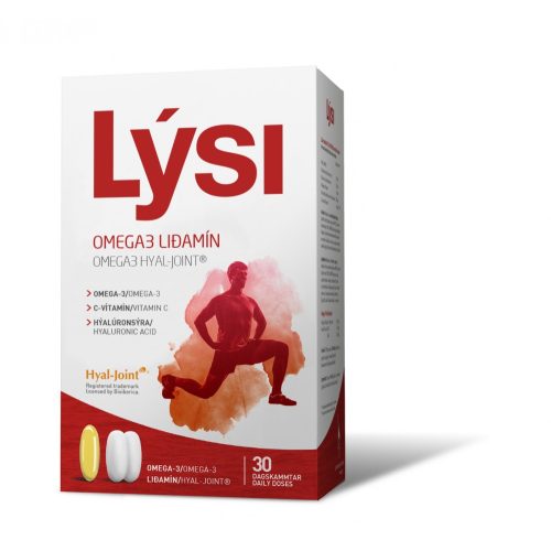 LYSI Omega-3 + hialuronsav + kondroitin 30 db