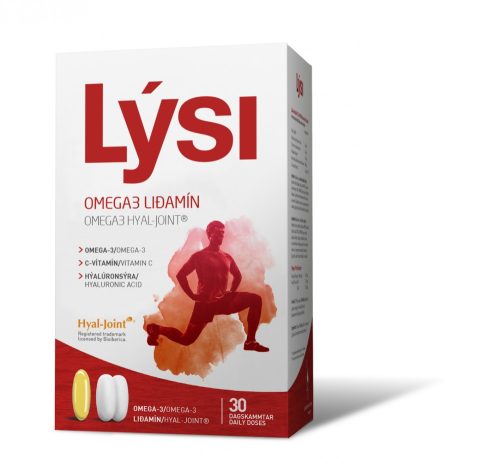 LYSI Omega-3 + hialuronsav + kondroitin 30 db 