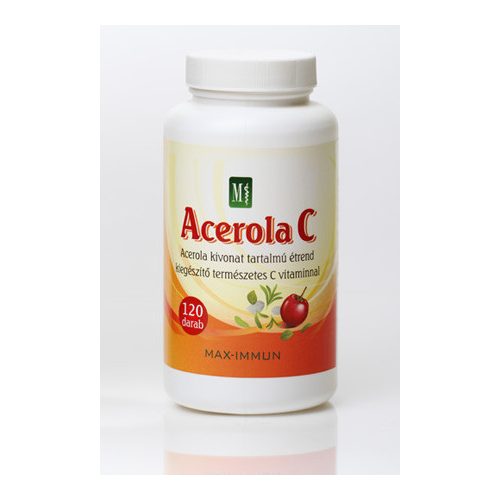 Acerola C kapszula 120 db, Varga Gábor gyógygomba viszonteladó partner - Átmenetileg nem vásárolható! Kérjük válasszon  a többi C vitamin termékünkből! Az oldal alján a Hasonló termékeknél.
