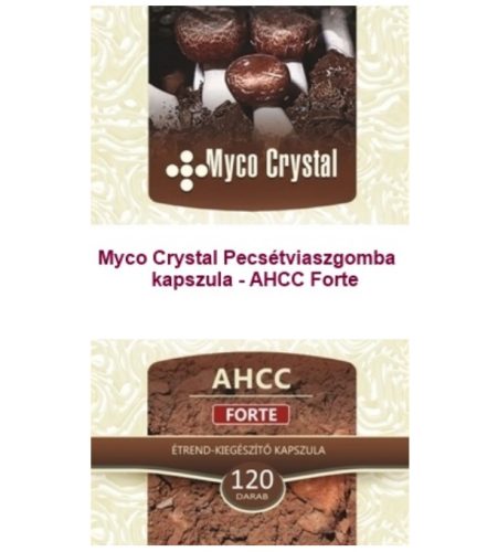 Myco Crystal - AHCC Forte Pecsétviaszgomba 120db – 2025 Augusztus 26-i LEJÁRAT!