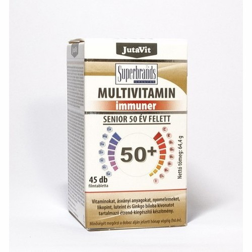 JutaVit Multivitamin felnőtteknek immuner 50+ 45db (50 éven felülieknek)