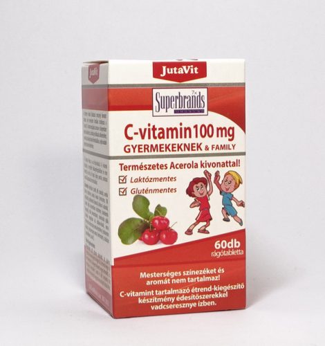 JutaVit C-vitamin 100mg gyermekeknek Acerola kivonattal 60x