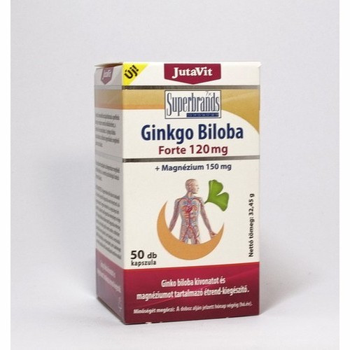 JutaVit Ginkgo Biloba 120 mg+Magnézium 150mg 50x