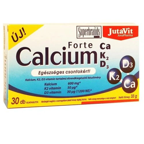 JutaVit Calcium Forte Ca/K2/D3 30x