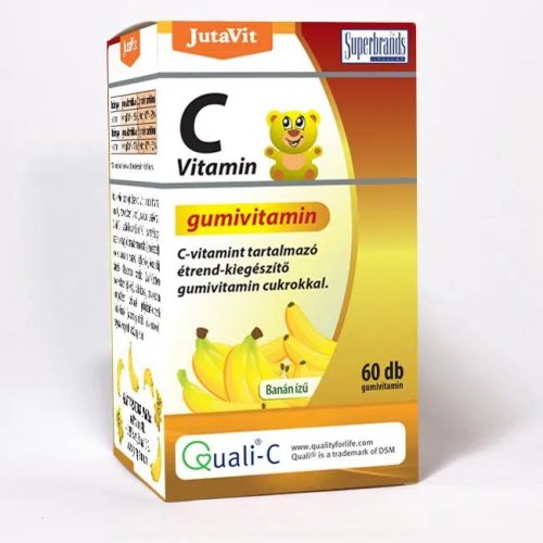 JutaVit C vitamin Gumivitamin banán ízű, 60db