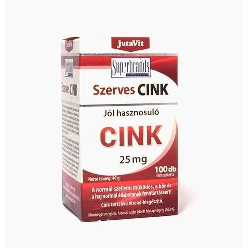 JutaVit Szerves Cink 25mg 100x