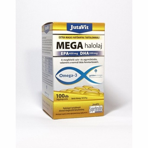 JutaVit Mega Halolaj Omega-3 100x 