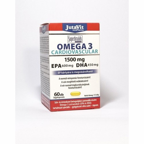 JutaVit Omega-3 Cardiovascular 1500mg 60x É-K.