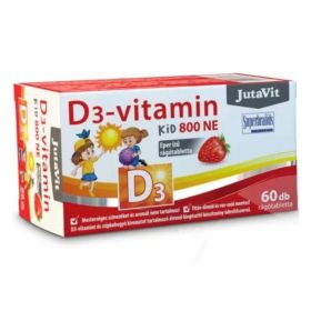 JutaVit D3-vitamin 800-NE KID eper ízű rágótabletta 60x 
