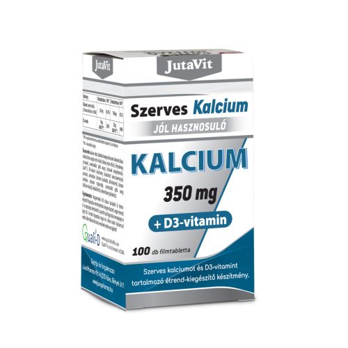 JutaVit Szerves Kalcium 350mg +D3 vitamin 100x 