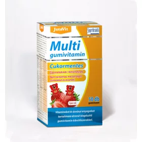 JutaVit Multivitamin Gumi Cukormentes eper ízu 50x 