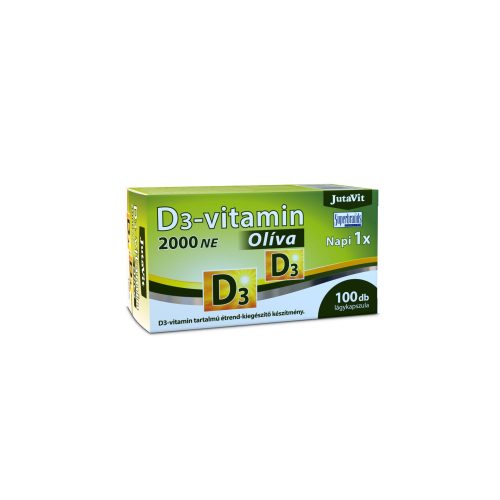 JutaVit D3-vitamin 2000NE Oliva lágykapszula 100x 