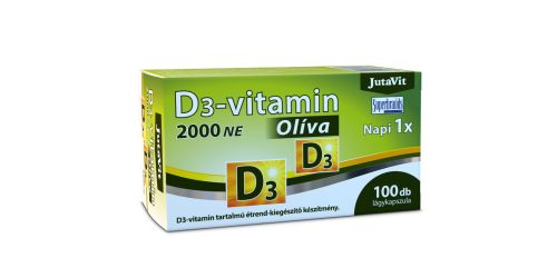 JutaVit D3-vitamin 2000NE Oliva lágykapszula 100x 