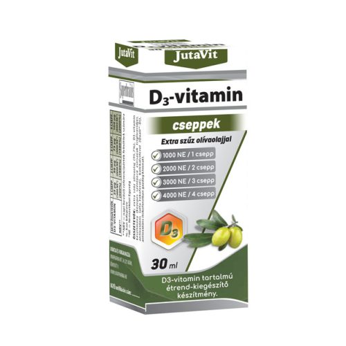 JutaVit D3-vitamin cseppek Extra szűz olivaolajjal 1000NE 30ml 