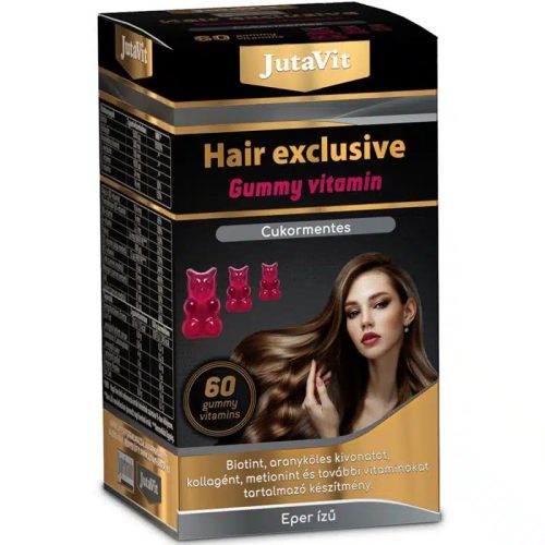 JutaVit Hair Exclusive Gummy Vitamin Cukormentes 60x – 2025. február végi LEJÁRAT!